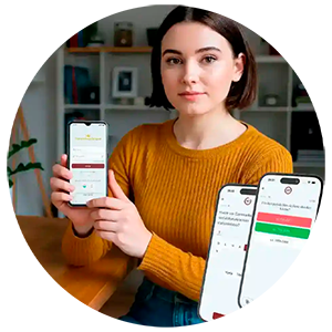 Forside billede med lille mobil app