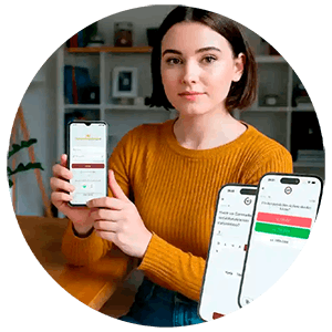 Forside billede med lille mobil app